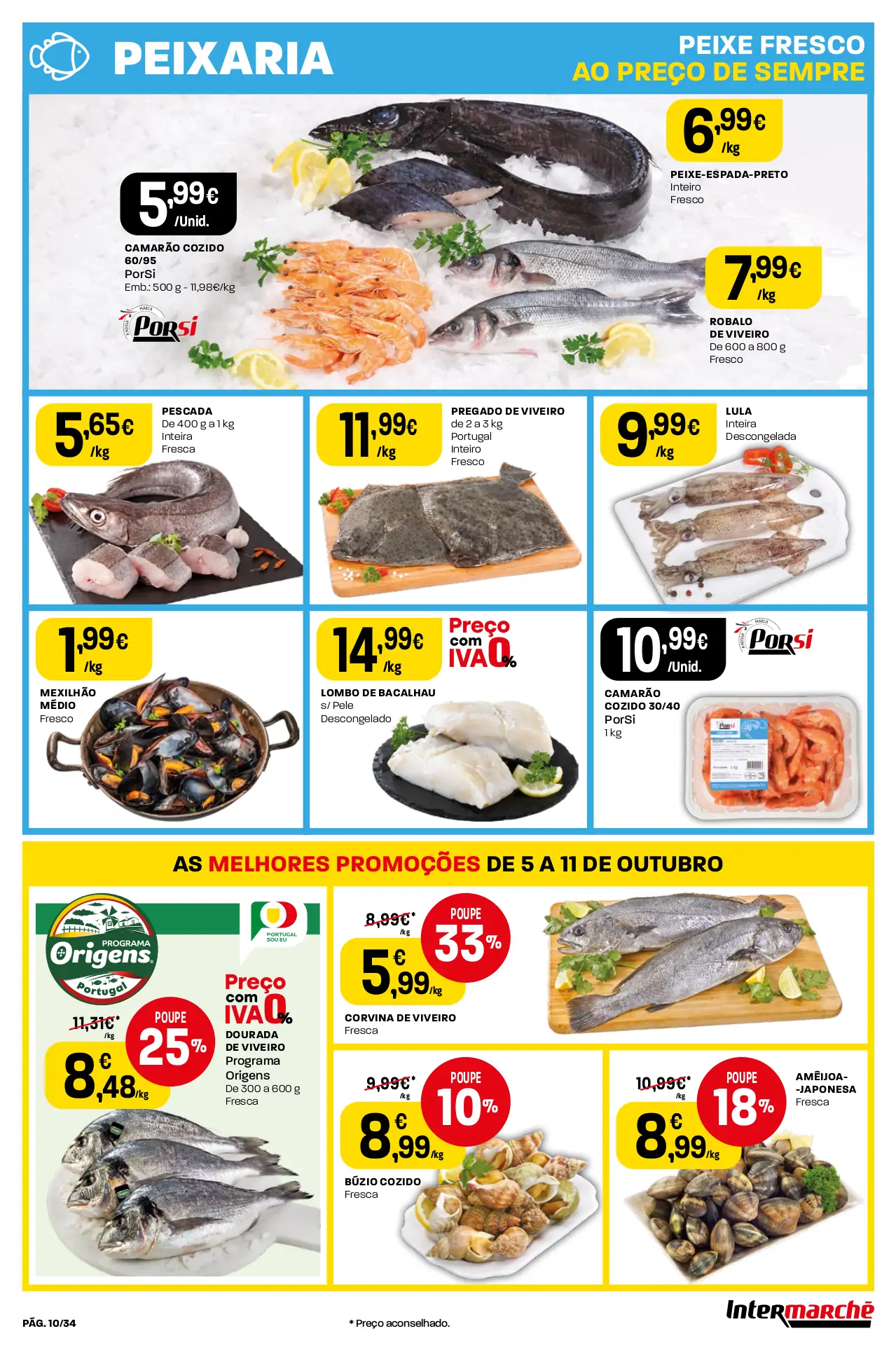 Folheto Intermarch&eacute; desta semana (5 a 11 outubro)