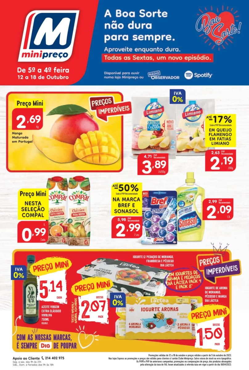 Folheto Minipre&ccedil;o desta semana (12 a 18 outubro)