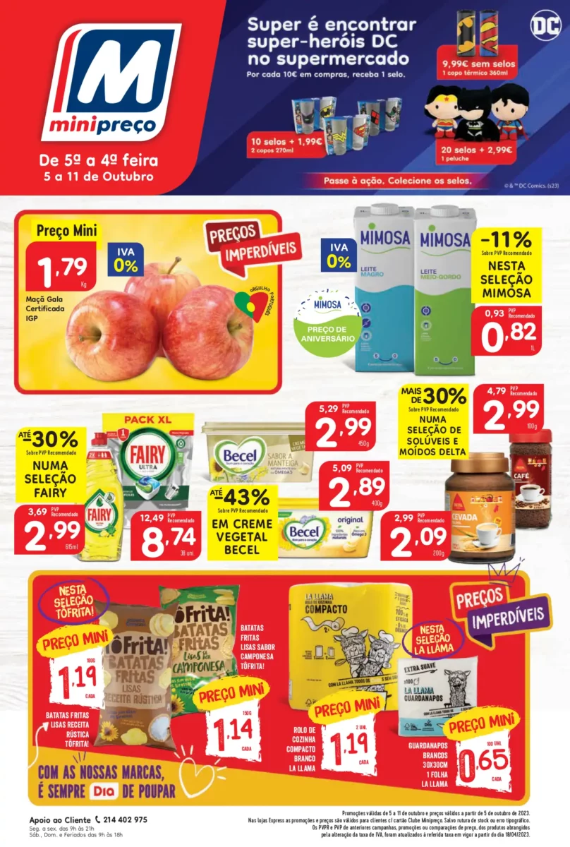 Folheto Minipre&ccedil;o desta semana (5 a 11 outubro)