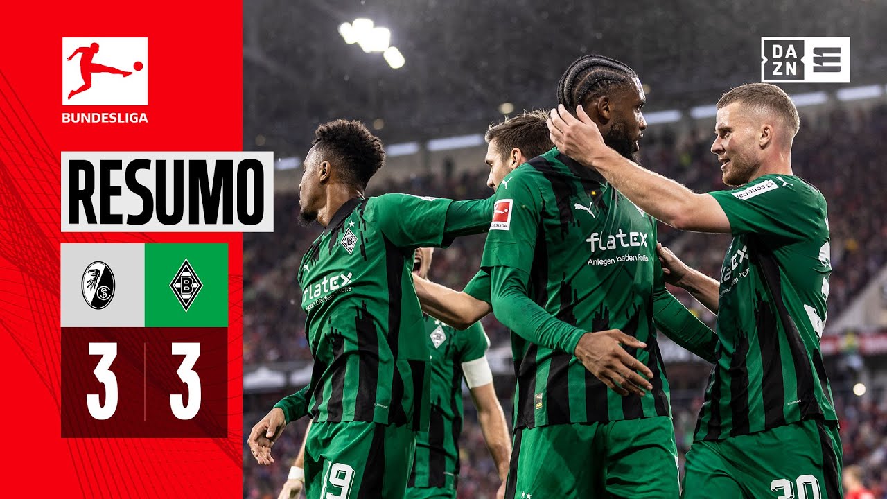 Resumo | Freiburg 3-3 M’Gladbach | Bundesliga 23/24