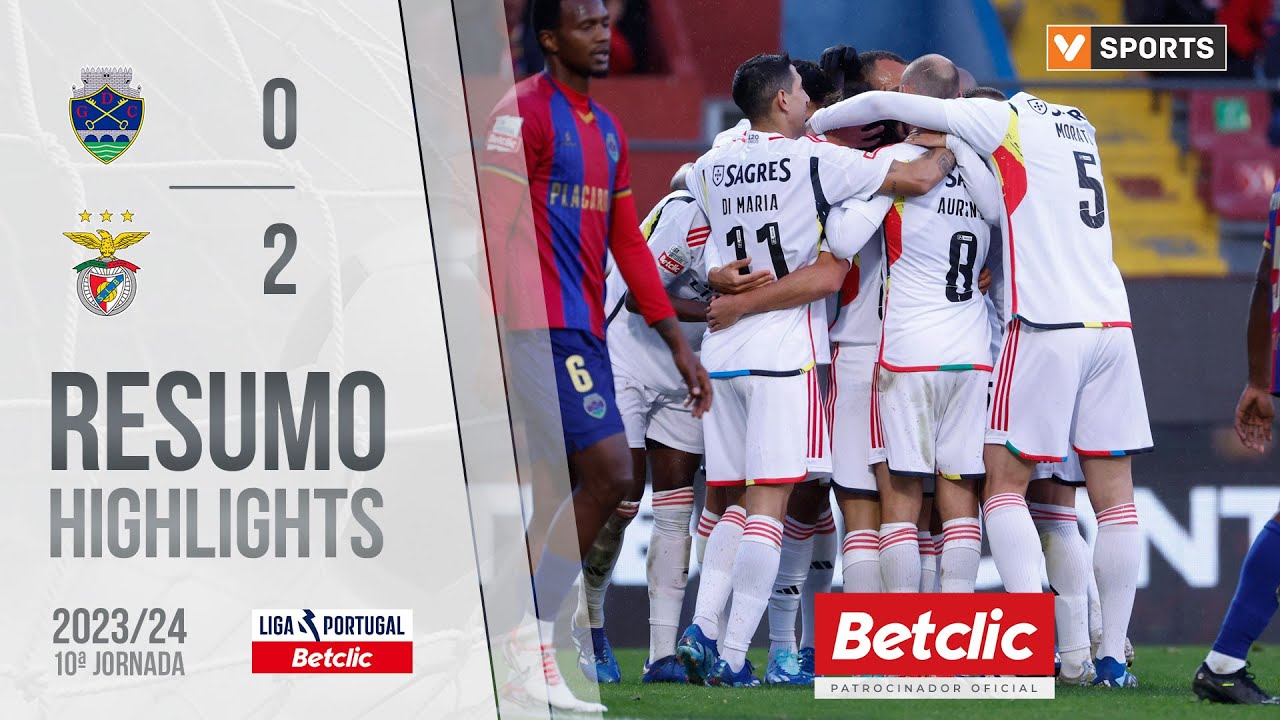 Resumo: Desp. Chaves 0-2 Benfica (Liga 23/24 #10)