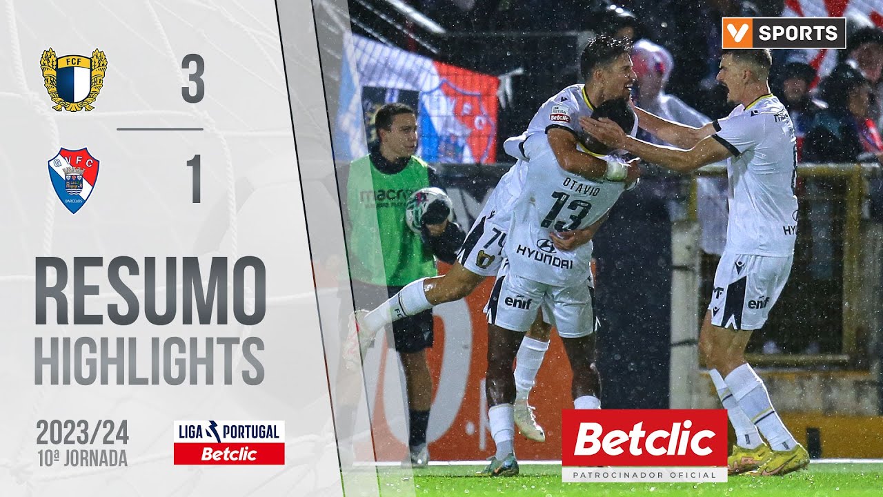 Resumo: Famalic&atilde;o 3-1 Gil Vicente (Liga 23/24 #10)