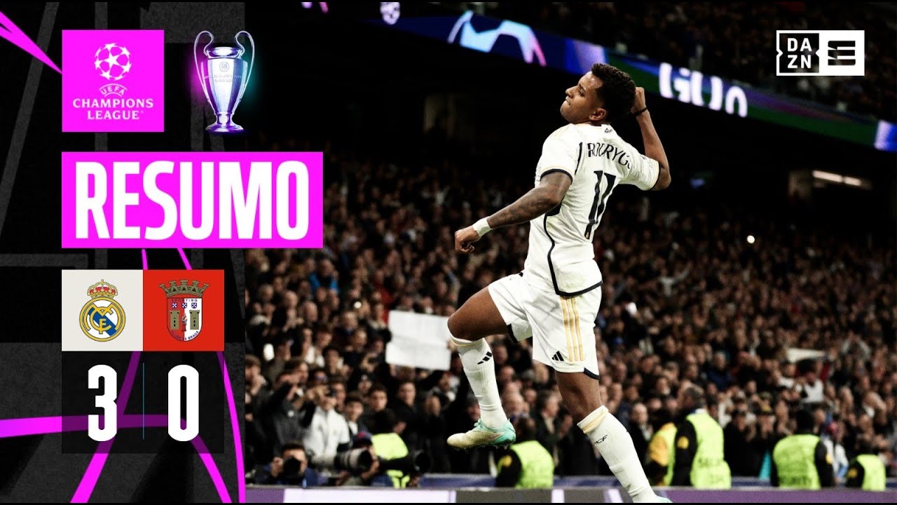 Resumo | Real Madrid 3-0 SC Braga | Champions League 23/24