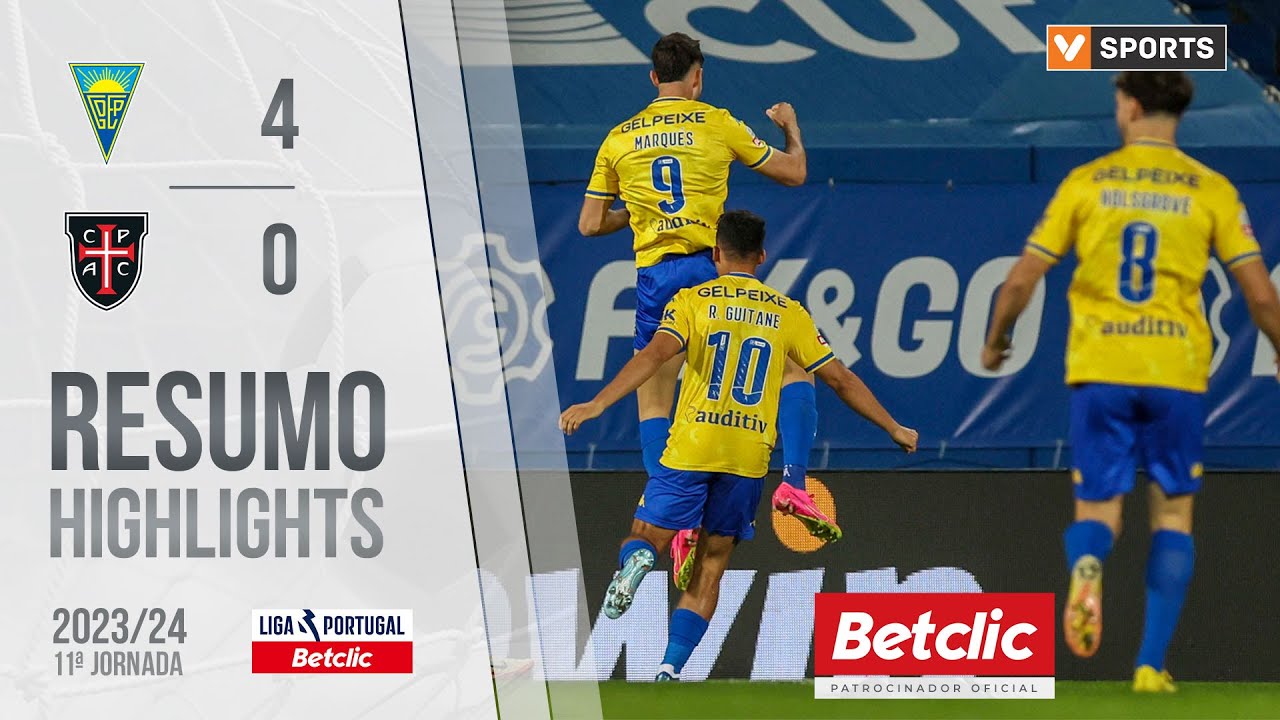Resumo: Estoril Praia 4-0 Casa Pia AC (Liga 23/24 #11)