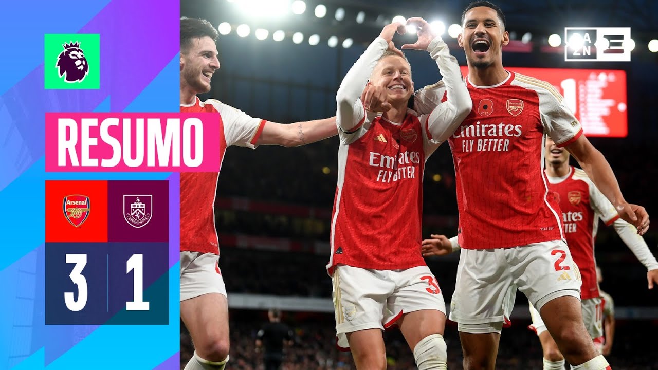 Resumo | Arsenal 3-1 Burnley FC | Premier League 23/24