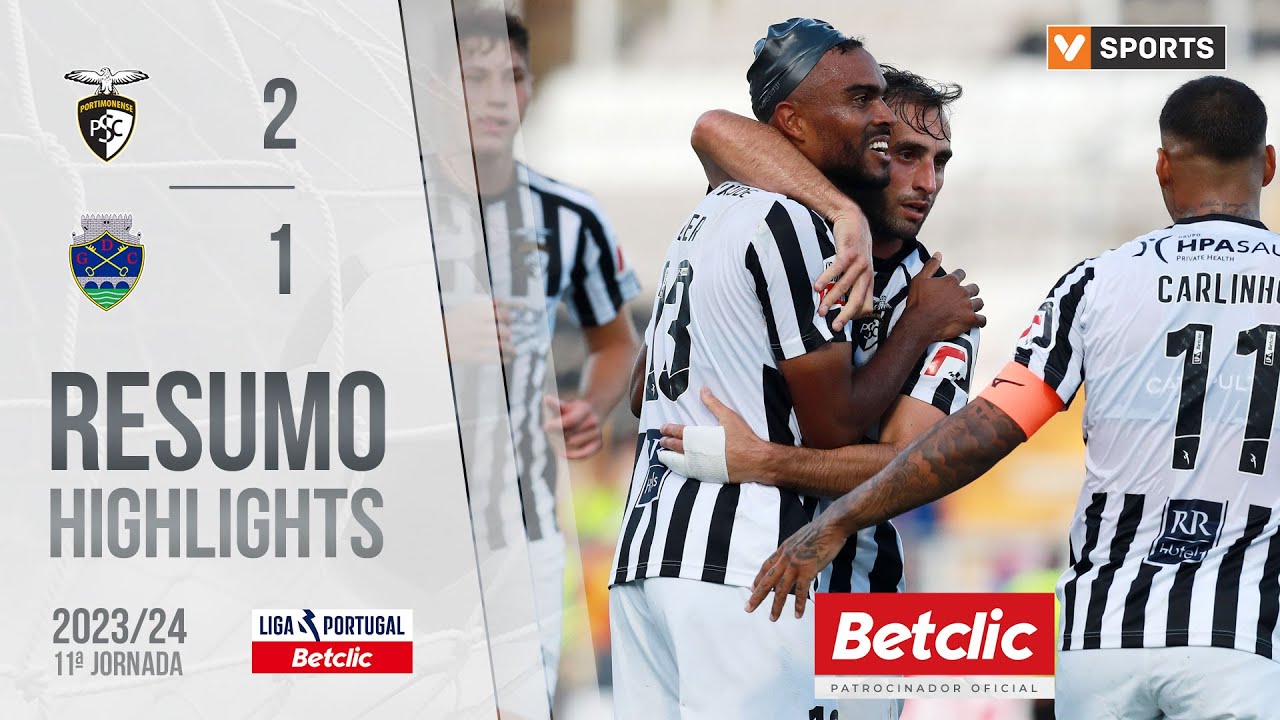 Resumo: Portimonense 2-1 Desp. Chaves (Liga 23/24 #11)