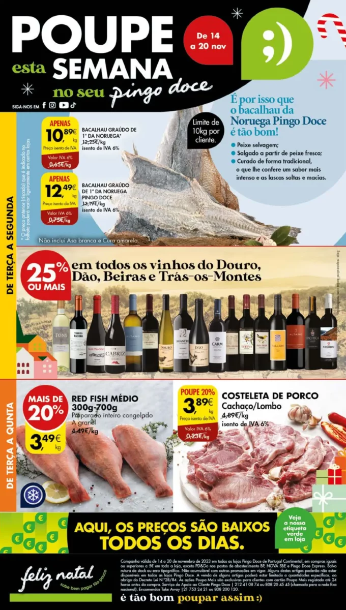 Antevis&atilde;o Folheto Pingo Doce (14 a 20 novembro)
