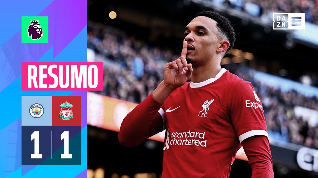 Resumo | Manchester City 1-1 Liverpool | Premier League 22/23