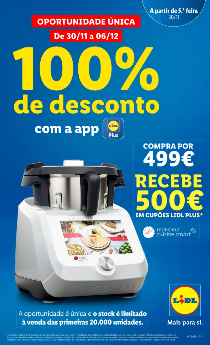 Antevis&atilde;o Folheto LiDL Novidades (a partir de 30 novembro)