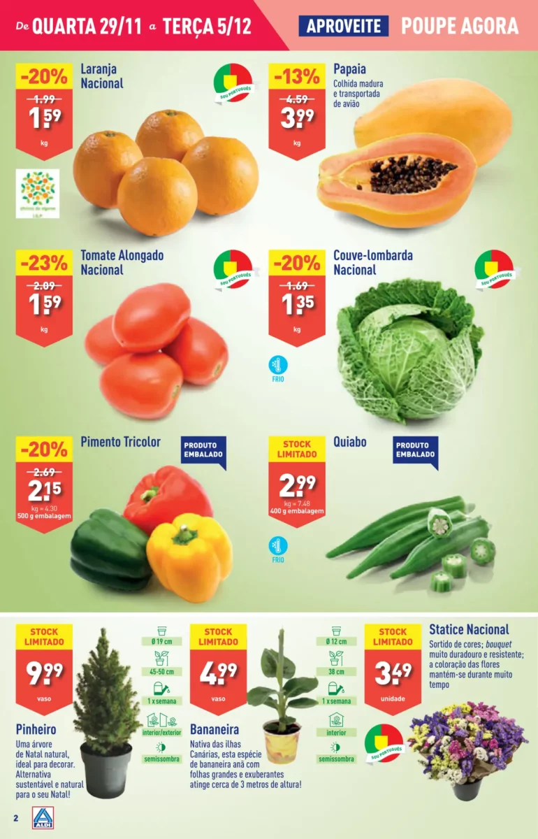 Antevis&atilde;o Folheto ALDI (29 novembro a 5 dezembro)