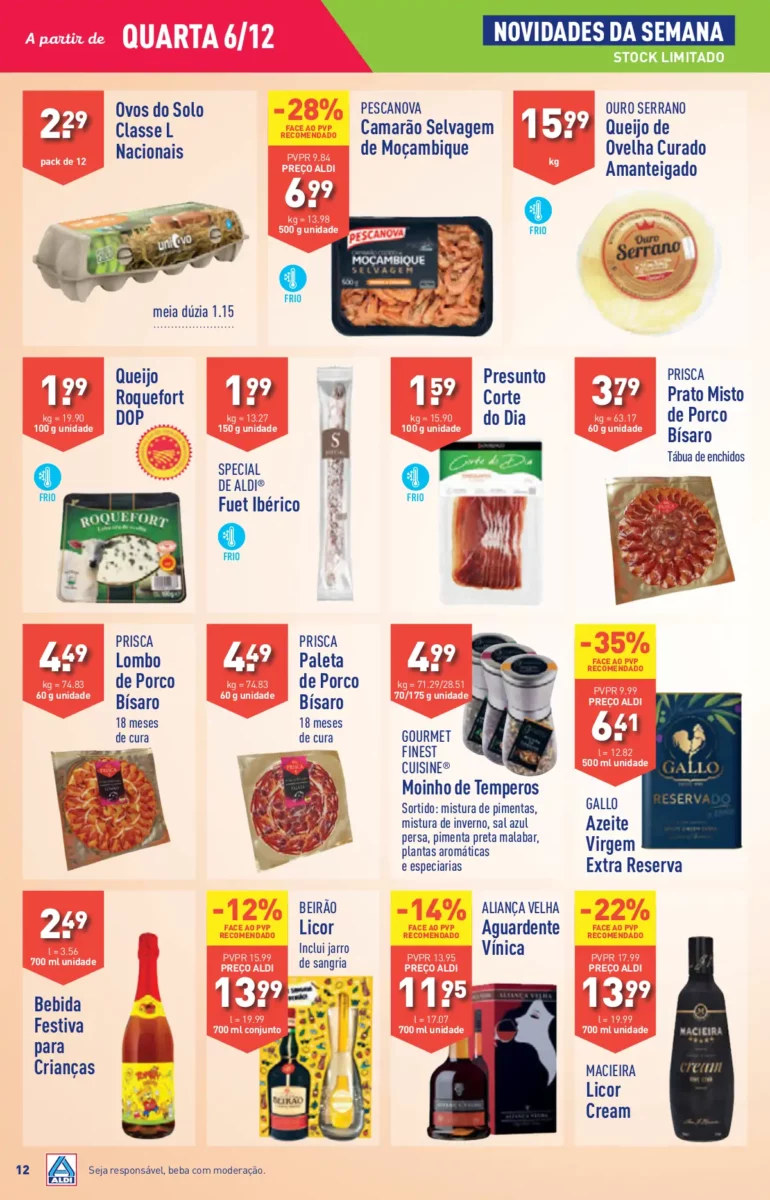 Antevis&atilde;o Folheto ALDI (6 a 12 dezembro)