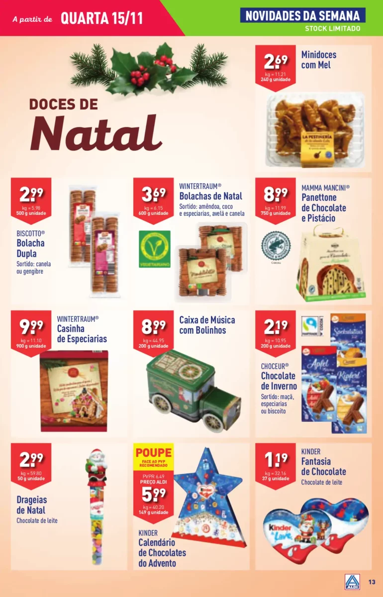 Antevis&atilde;o Folheto ALDI (15 a 21 novembro)
