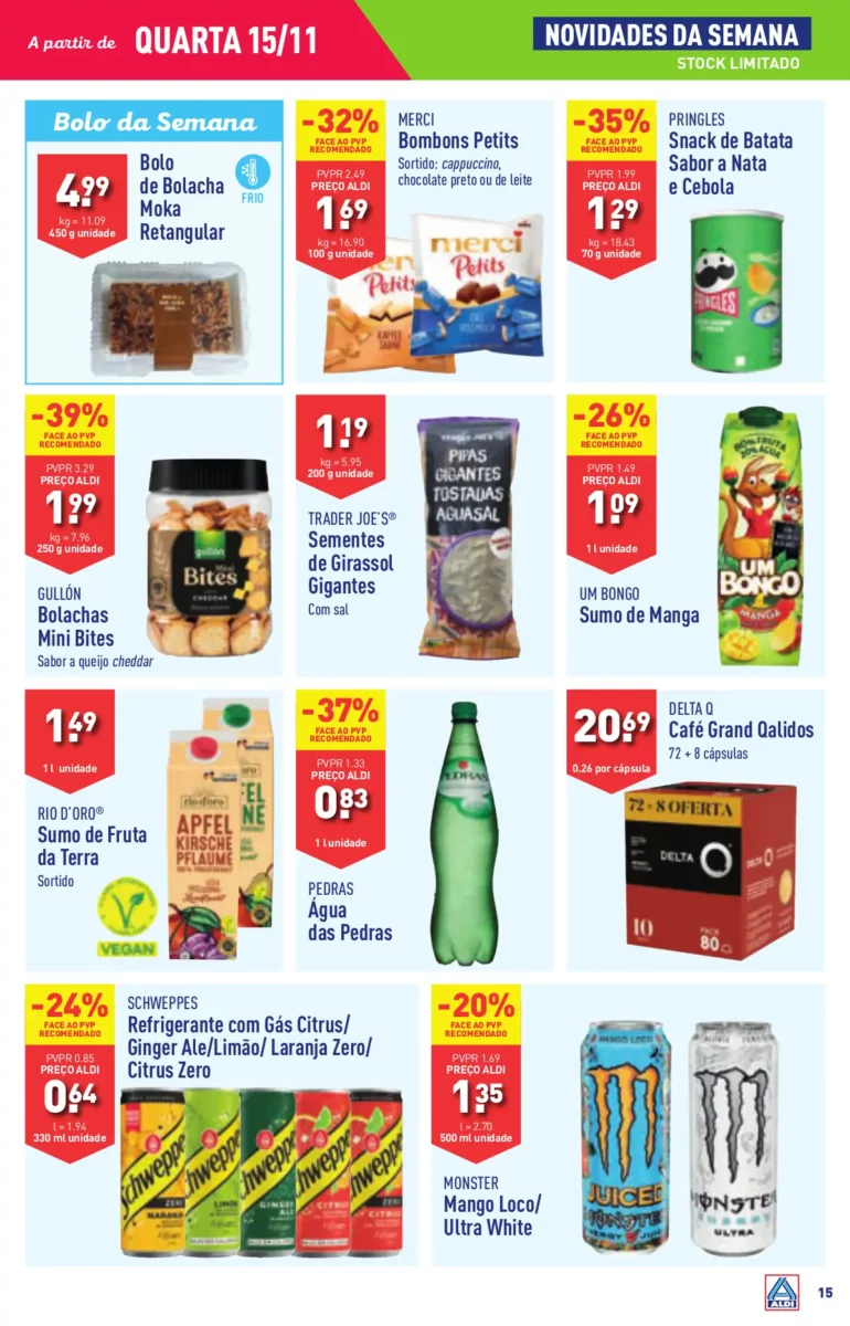 Antevis&atilde;o Folheto ALDI (15 a 21 novembro)