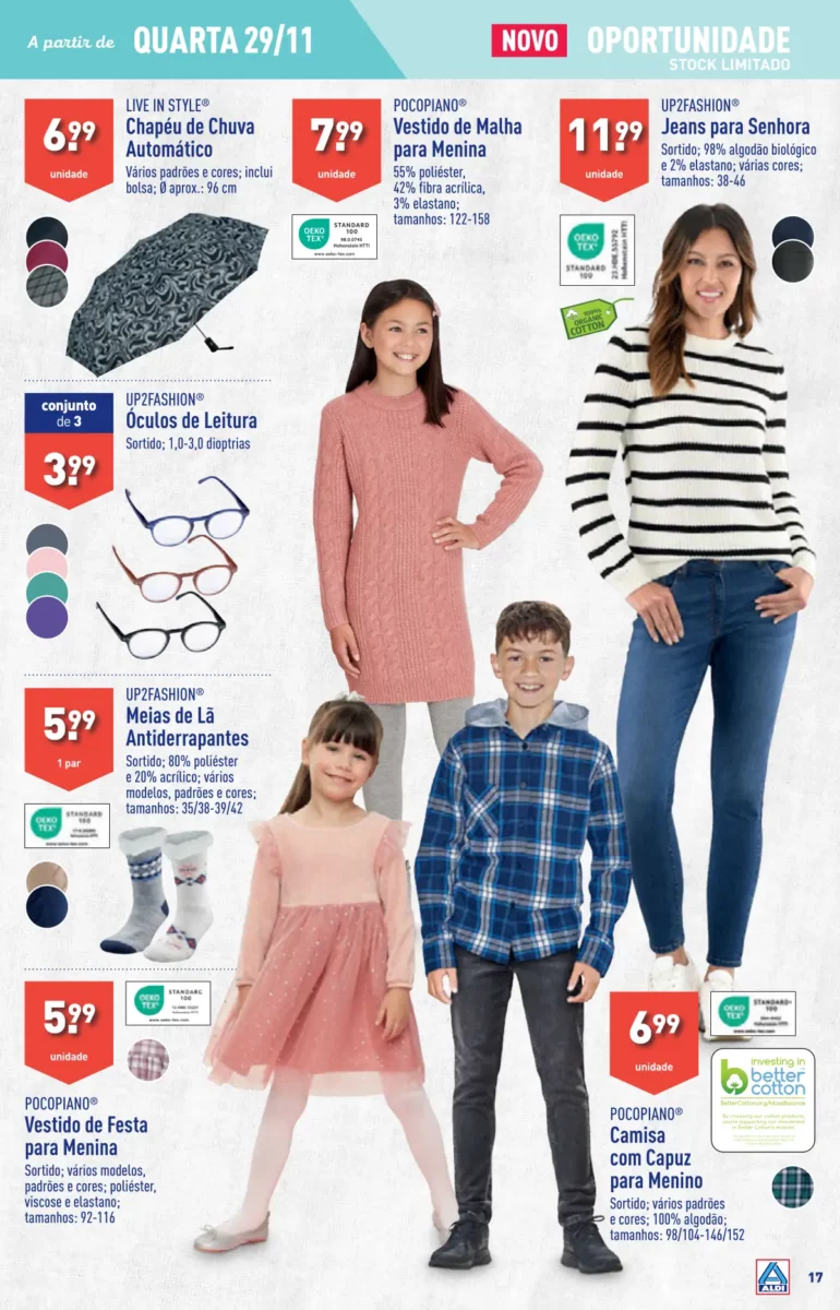 Antevis&atilde;o Folheto ALDI (29 novembro a 5 dezembro)