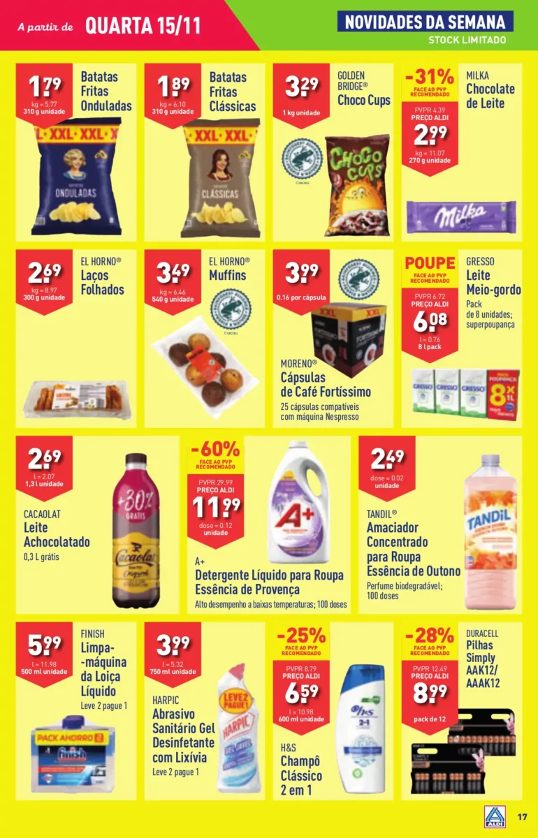 Antevis&atilde;o Folheto ALDI (15 a 21 novembro)