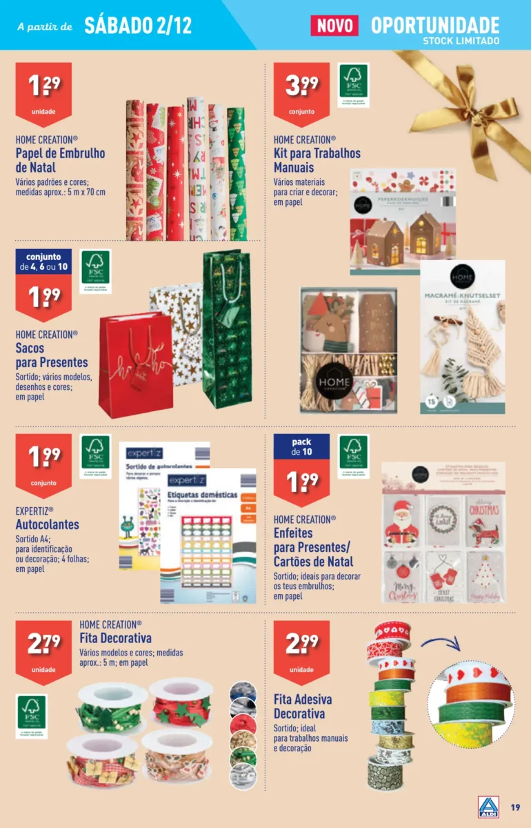 Antevis&atilde;o Folheto ALDI (29 novembro a 5 dezembro)