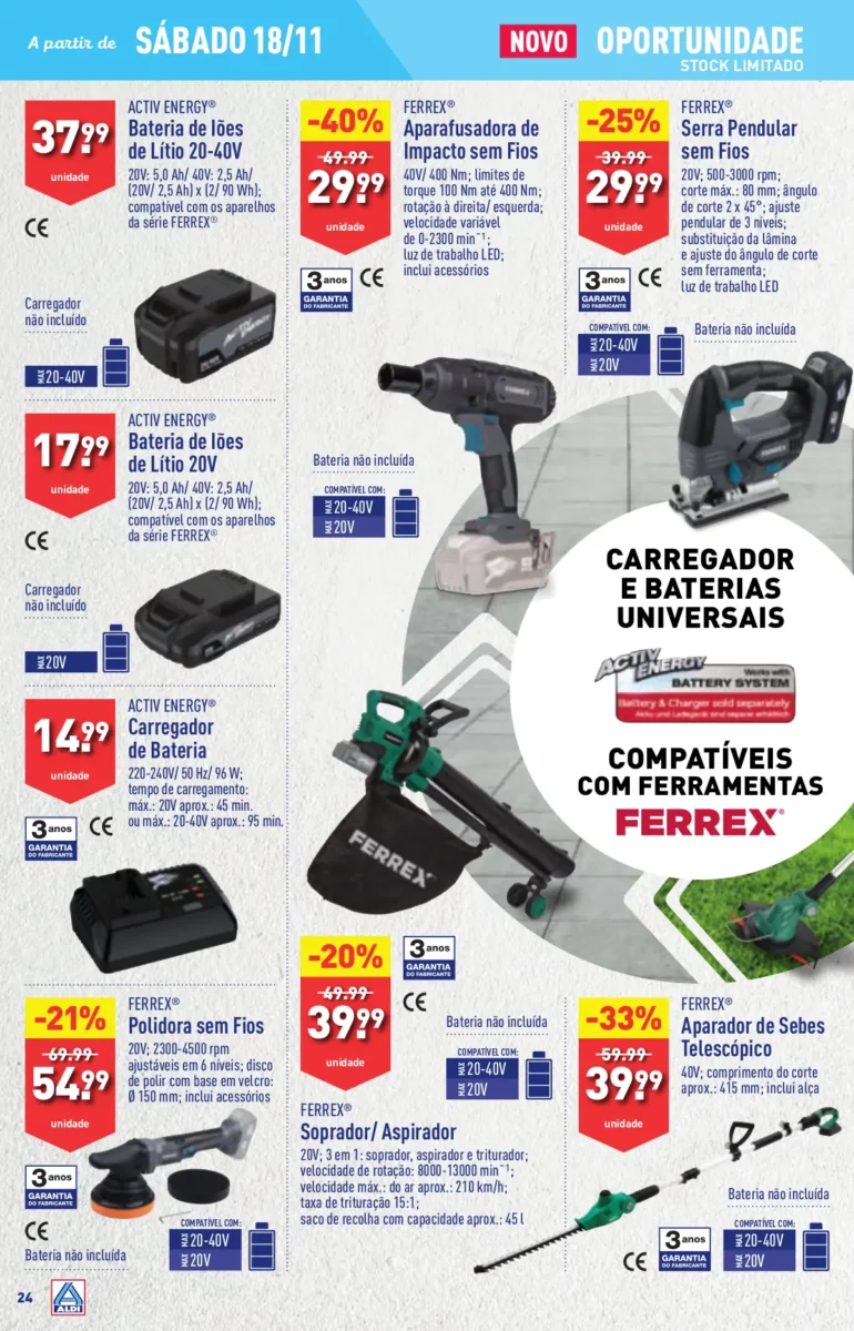 Antevis&atilde;o Folheto ALDI (15 a 21 novembro)