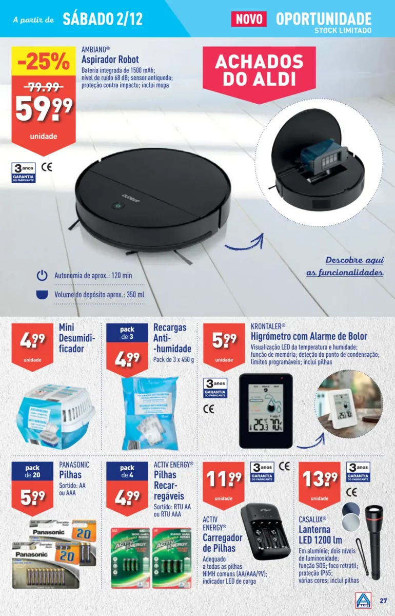 Antevis&atilde;o Folheto ALDI (29 novembro a 5 dezembro)