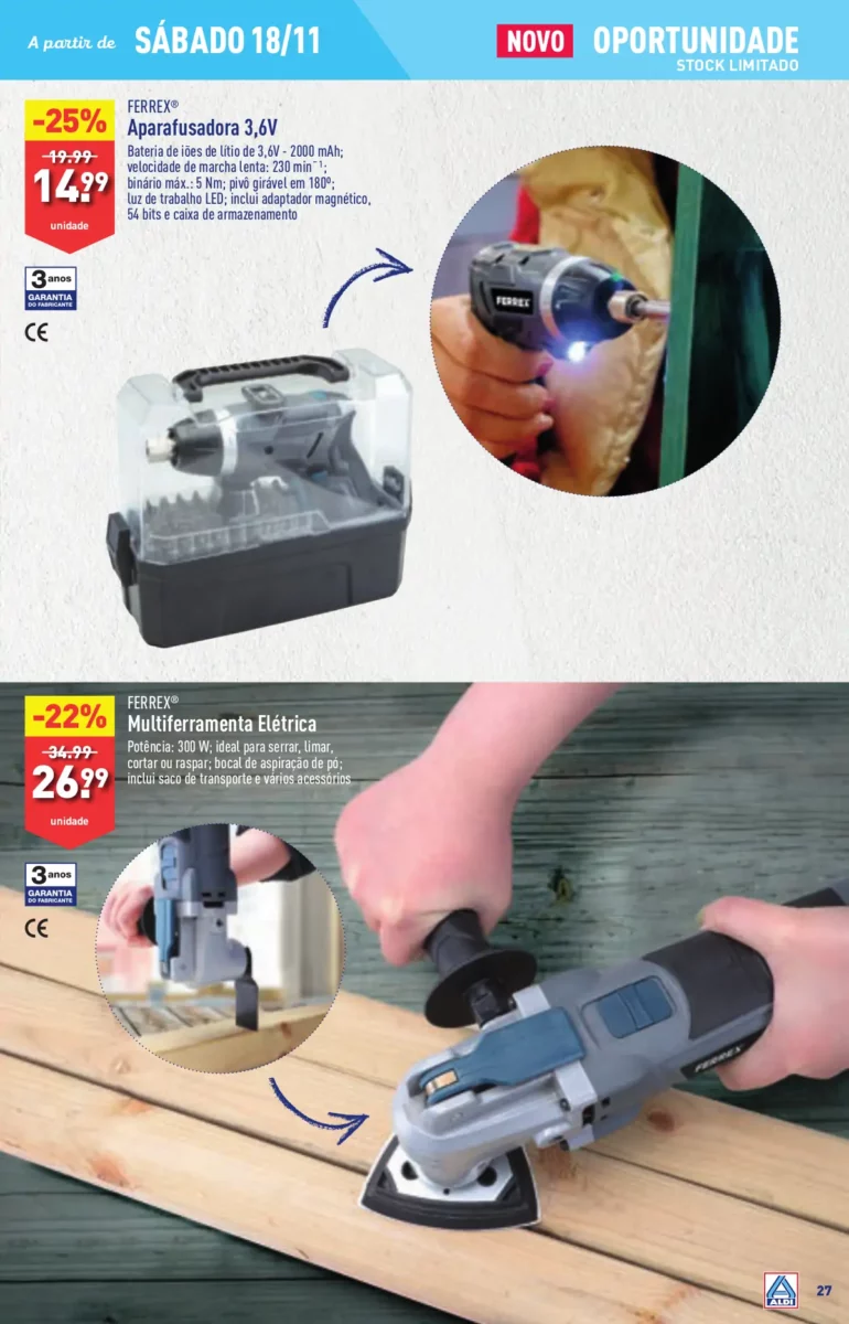 Antevis&atilde;o Folheto ALDI (15 a 21 novembro)