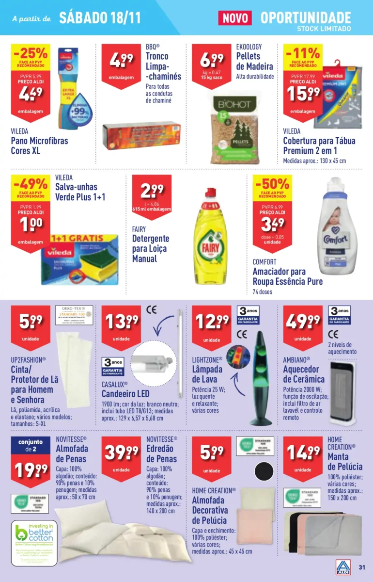 Antevis&atilde;o Folheto ALDI (15 a 21 novembro)