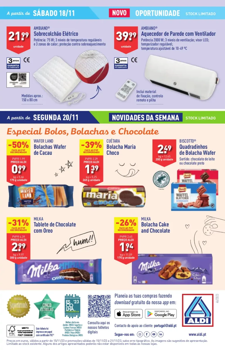 Antevis&atilde;o Folheto ALDI (15 a 21 novembro)