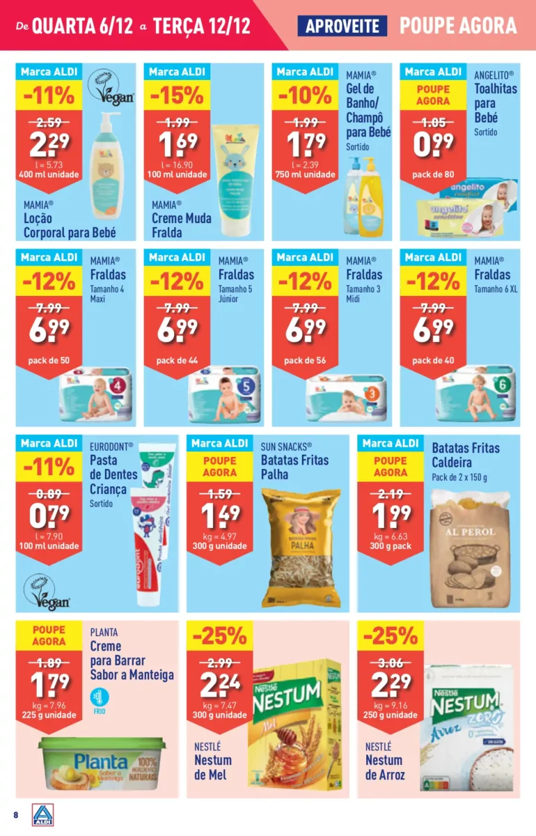 Antevis&atilde;o Folheto ALDI (6 a 12 dezembro)