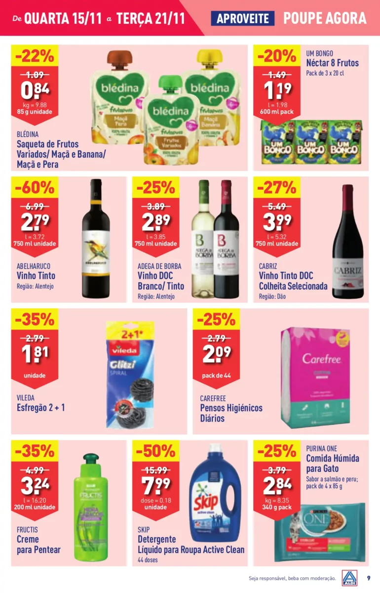 Antevis&atilde;o Folheto ALDI (15 a 21 novembro)
