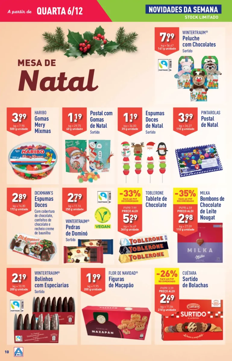 Antevis&atilde;o Folheto ALDI (6 a 12 dezembro)