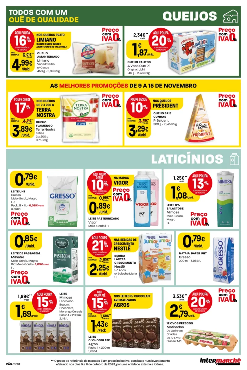 Antevis&atilde;o Folheto Intermarch&eacute; (9 a 15 novembro)