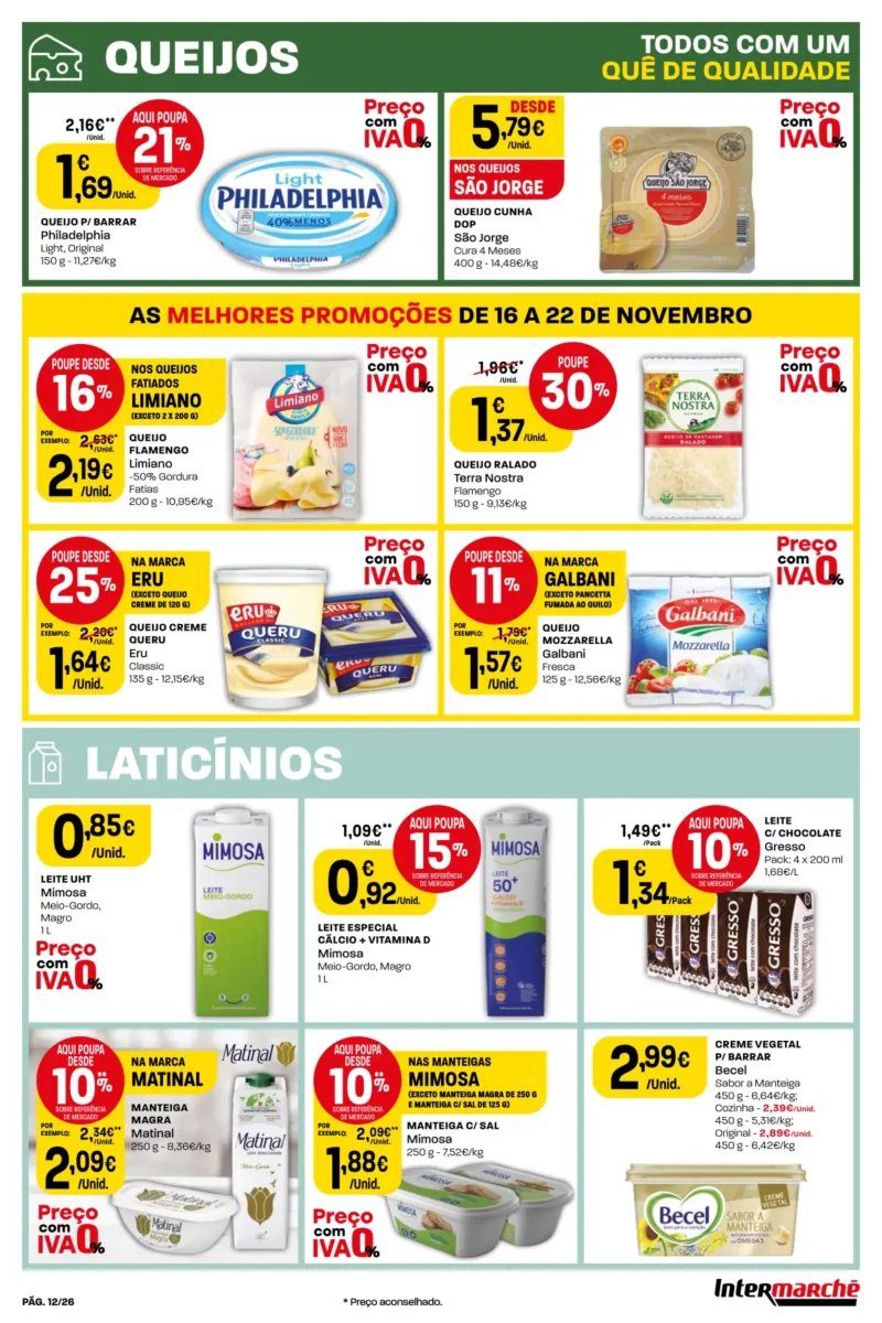 Antevis&atilde;o Folheto Intermarch&eacute; (16 a 22 novembro)