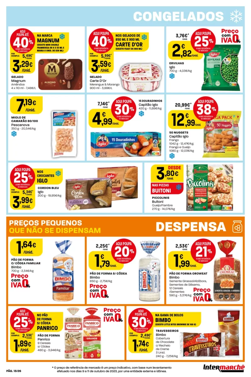 Antevis&atilde;o Folheto Intermarch&eacute; (9 a 15 novembro)