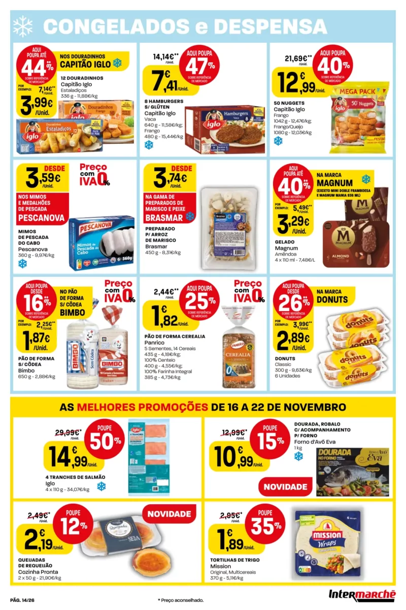 Antevis&atilde;o Folheto Intermarch&eacute; (16 a 22 novembro)