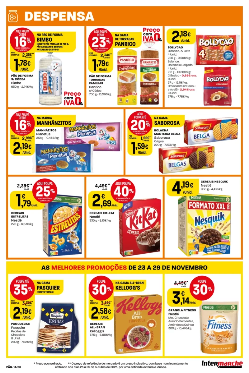 Antevis&atilde;o Folheto Intermarch&eacute; (23 a 29 novembro)