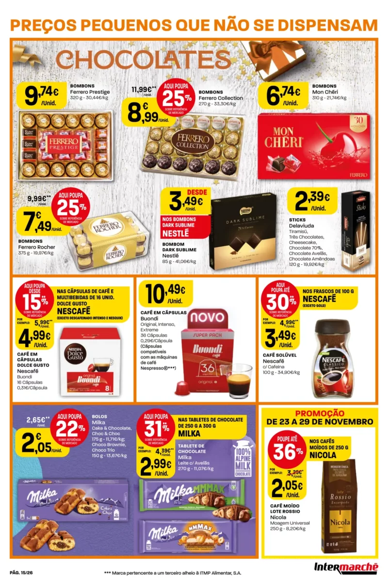 Antevis&atilde;o Folheto Intermarch&eacute; (23 a 29 novembro)