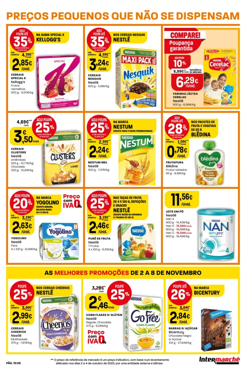 Antevis&atilde;o Folheto Intermarch&eacute; (2 a 8 novembro)