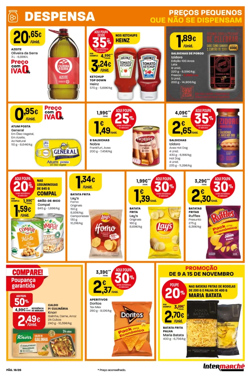 Antevis&atilde;o Folheto Intermarch&eacute; (9 a 15 novembro)