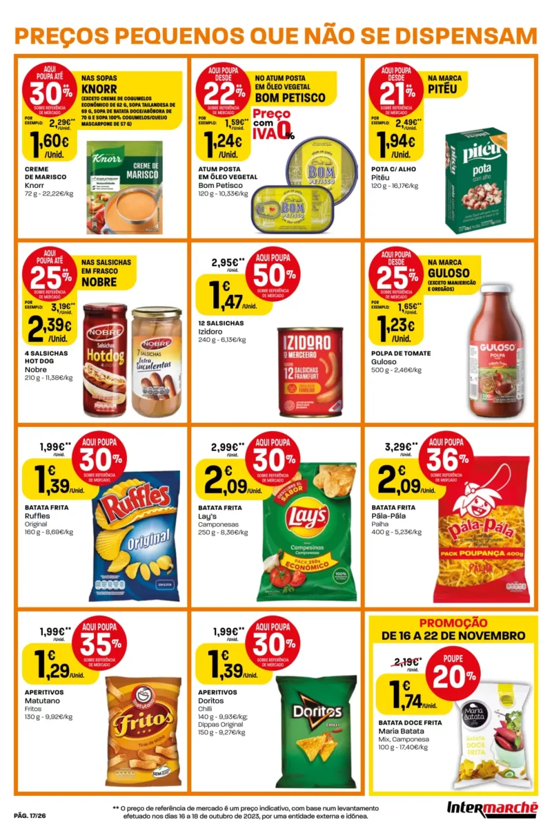 Antevis&atilde;o Folheto Intermarch&eacute; (16 a 22 novembro)