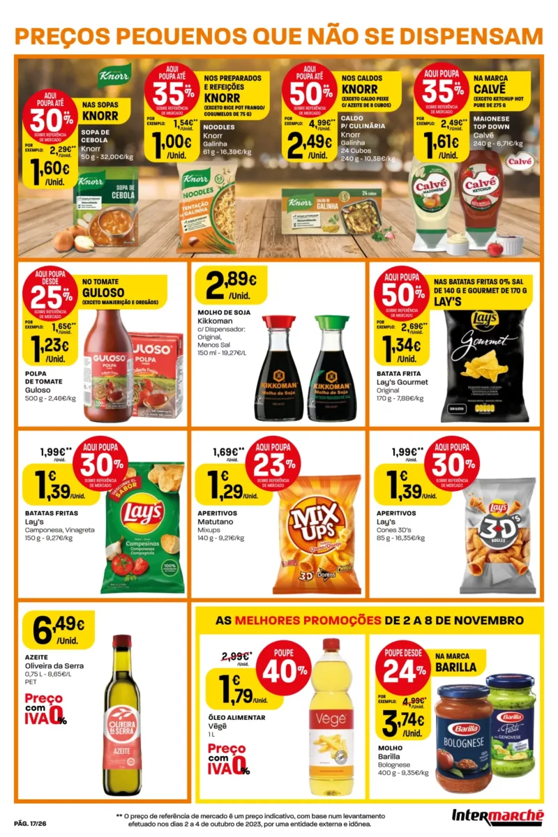 Antevis&atilde;o Folheto Intermarch&eacute; (2 a 8 novembro)