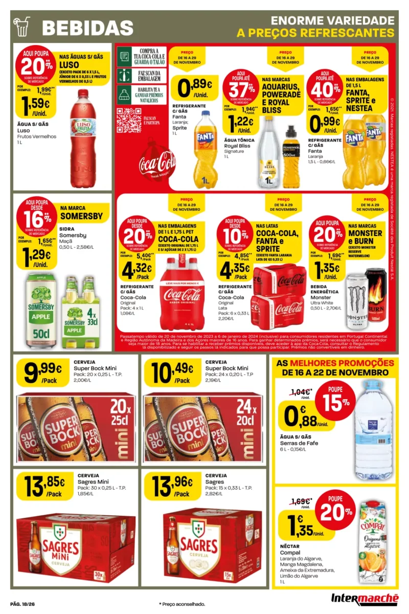 Antevis&atilde;o Folheto Intermarch&eacute; (16 a 22 novembro)