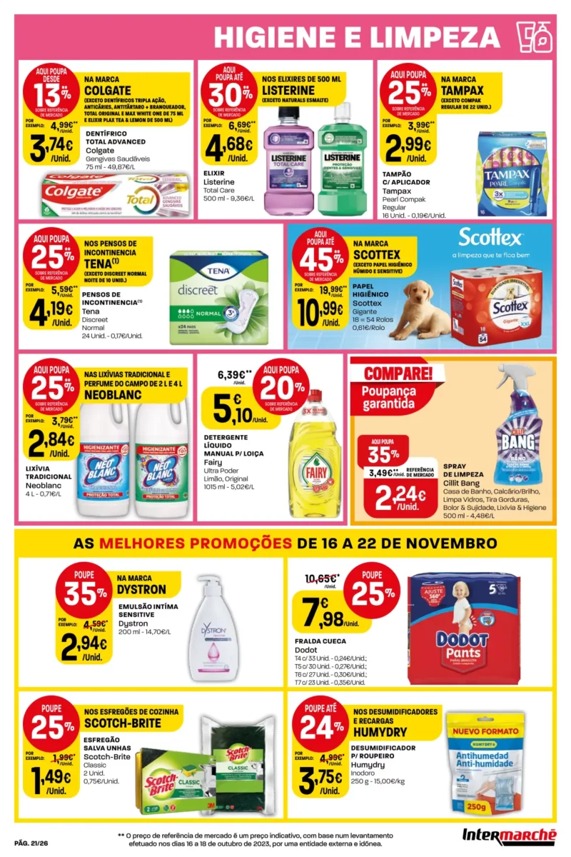 Antevis&atilde;o Folheto Intermarch&eacute; (16 a 22 novembro)