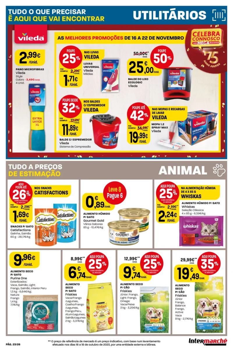 Antevis&atilde;o Folheto Intermarch&eacute; (16 a 22 novembro)