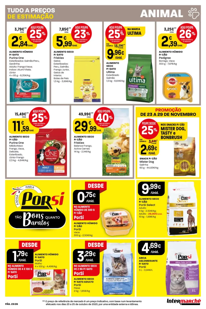 Antevis&atilde;o Folheto Intermarch&eacute; (23 a 29 novembro)