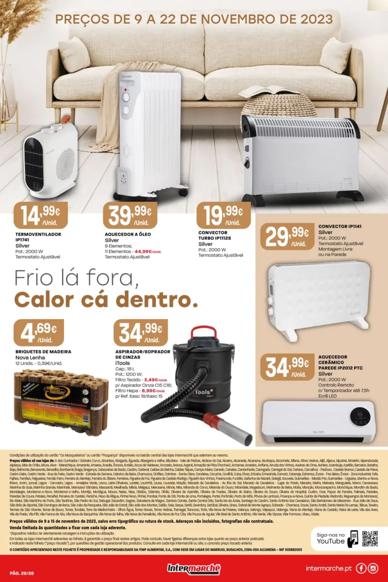 Antevis&atilde;o Folheto Intermarch&eacute; (9 a 15 novembro)