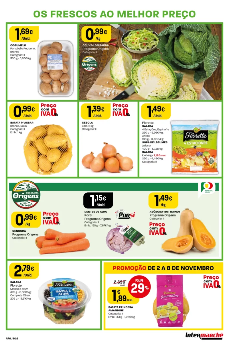 Antevis&atilde;o Folheto Intermarch&eacute; (2 a 8 novembro)