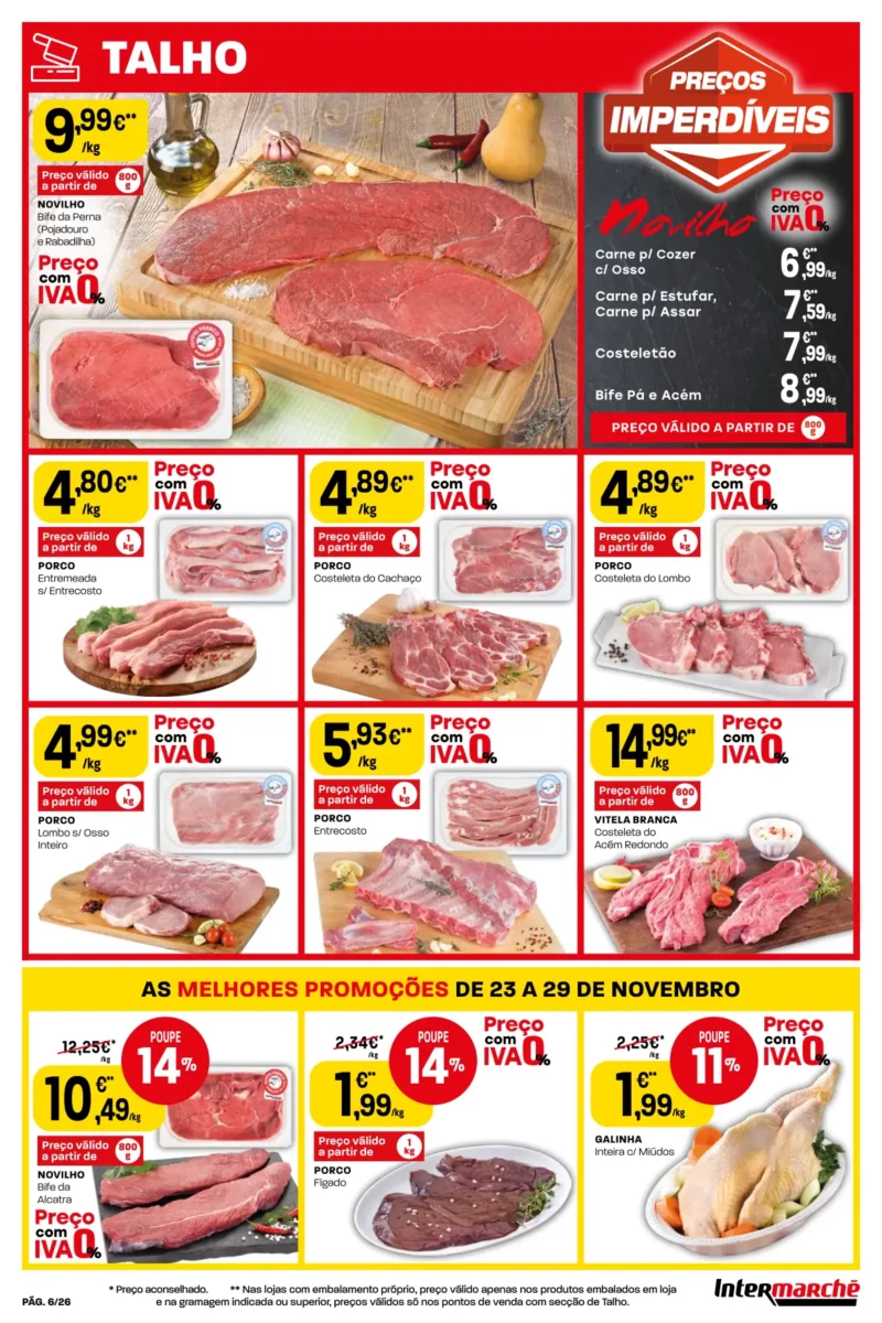 Antevis&atilde;o Folheto Intermarch&eacute; (23 a 29 novembro)