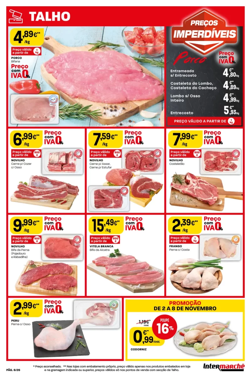 Antevis&atilde;o Folheto Intermarch&eacute; (2 a 8 novembro)