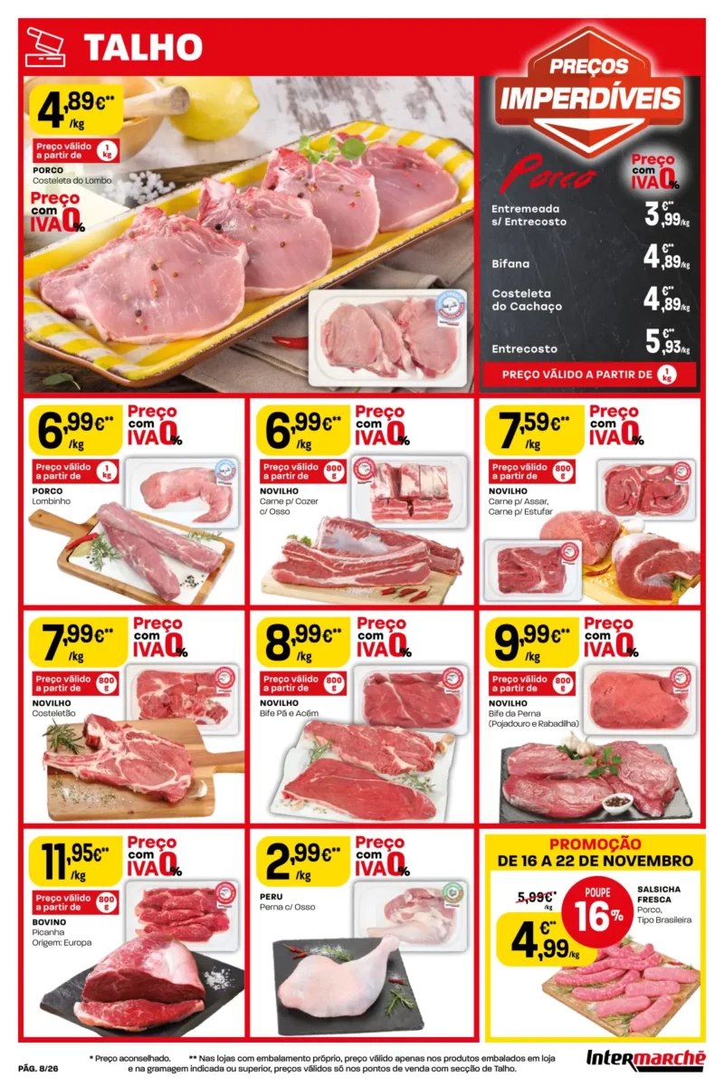 Antevis&atilde;o Folheto Intermarch&eacute; (16 a 22 novembro)