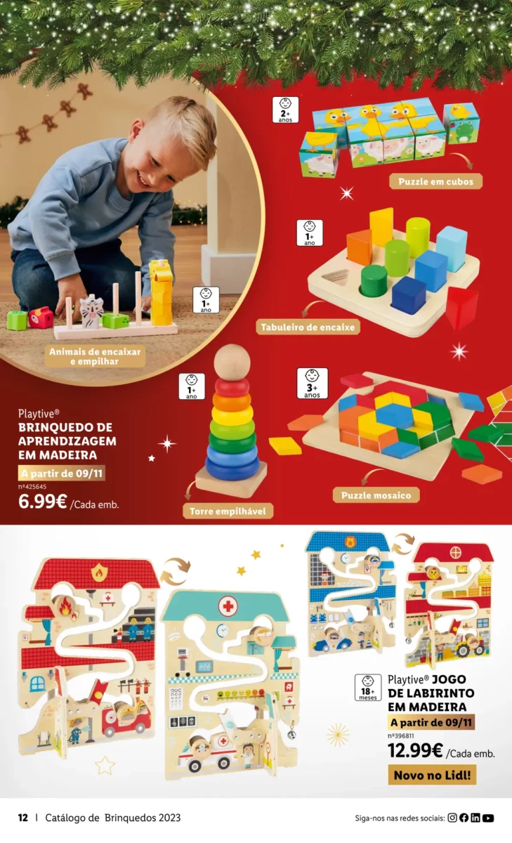 Antevis&atilde;o Folheto LiDL Brinquedos de Natal 2023