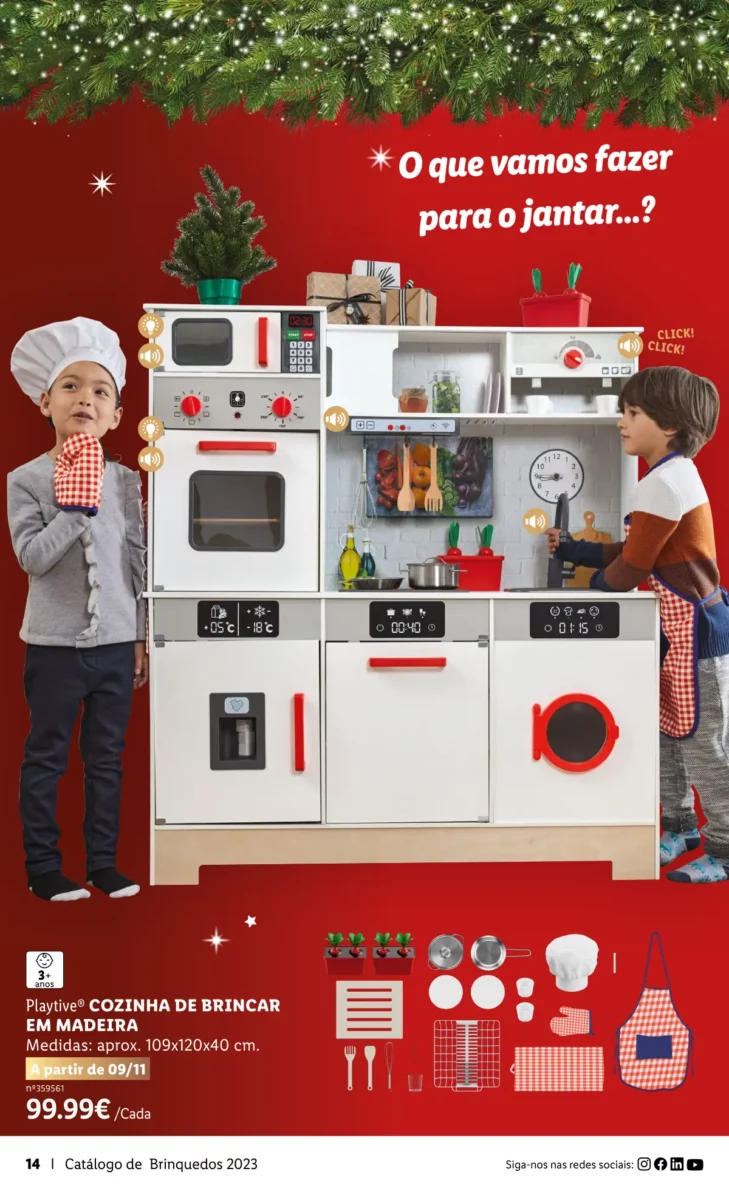 Antevis&atilde;o Folheto LiDL Brinquedos de Natal 2023