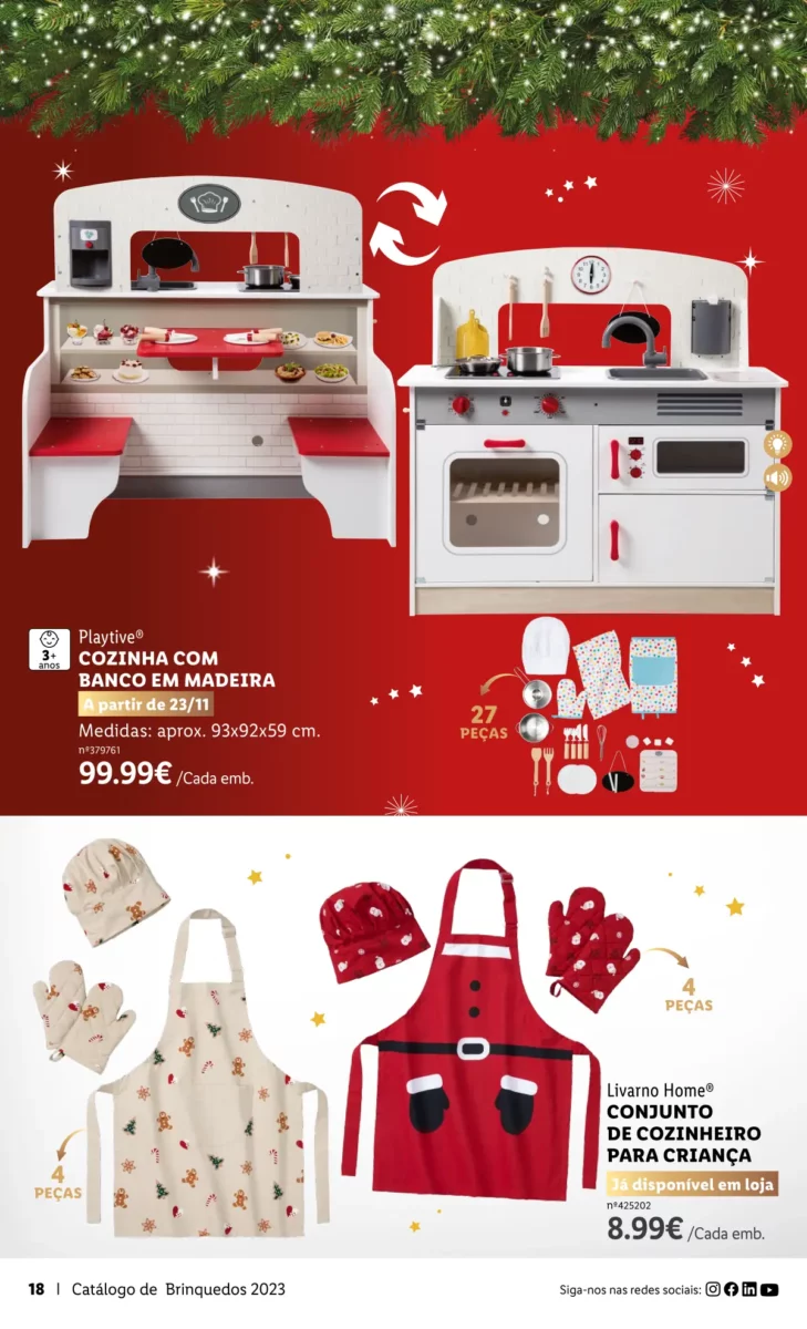 Antevis&atilde;o Folheto LiDL Brinquedos de Natal 2023
